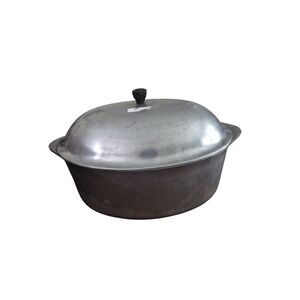 Aluminum Dutch Oven W Lid Vintage Household Institute 15" Oval Roaster